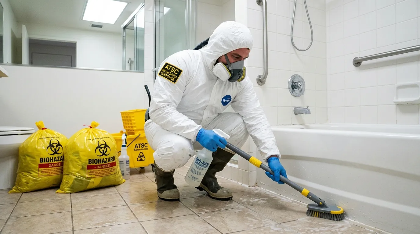 Decontamination equipment deployed for Blood Cleanup in Fairborn